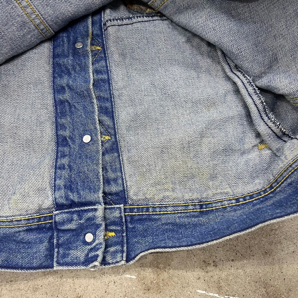 Vintage Lee Riders Blue Denim Jacket USA Made Mens M Wmns XL Jean Trucker 80s - Picture 15 of 16